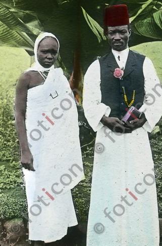 Christliches Brautpaar | Christian bridal couple - Foto foticon-simon-192-015.jpg | foticon.de - Bilddatenbank für Motive aus Geschichte und Kultur